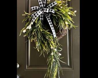 Farmhouse Wreath, Fall Front Door Wreath, Fall Door Hanger, Year Round Wreath, Every Day Wreath, Front Door Wreath, Fall Home Decor, Gift