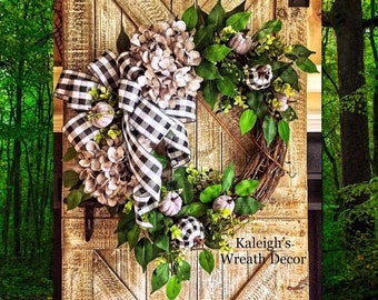 Hydrangea wreath, hydrangea wreath fall, Fall Wreath, hydrangea wreaths for front door, Fall Hydrangea door wreath, front door wreath, FALL