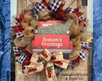 Christmas Truck Wreath