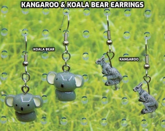 Kangaroo & Koala Bear Earrings