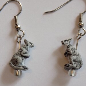 Kangaroo & Koala Bear Earrings Kangaroo