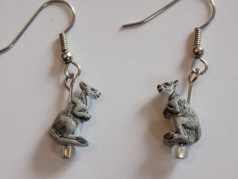 Kangaroo & Koala Bear Earrings Kangaroo