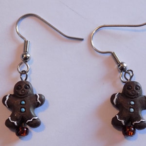 Gingerbread Earrings Gingerbread Man Gingerbread Woman Gingerbread Man & Woman Dark Gingerbread Man Gingerbread House 5 Styles Dk Gingerbread Man