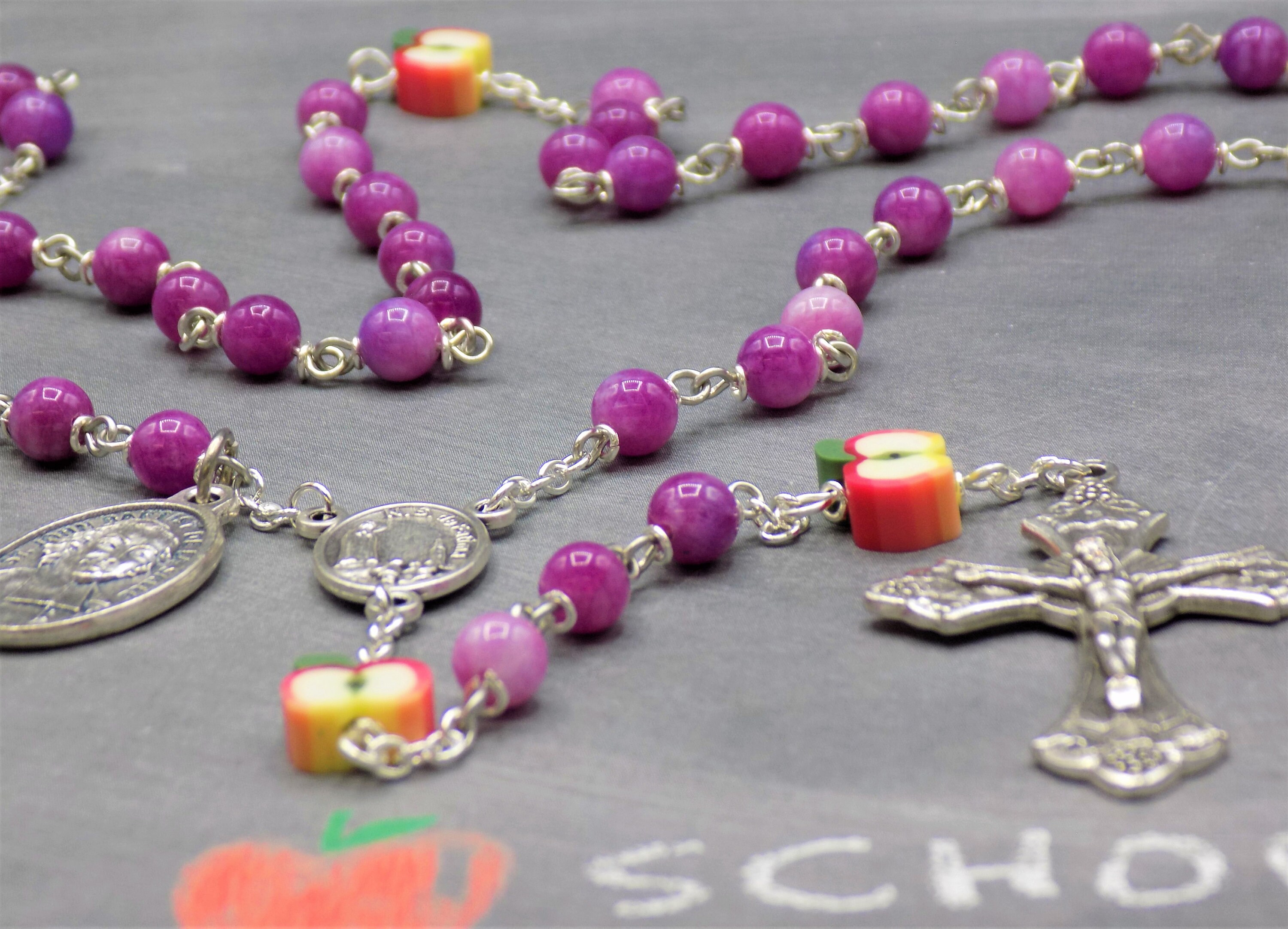 candy rosary beads