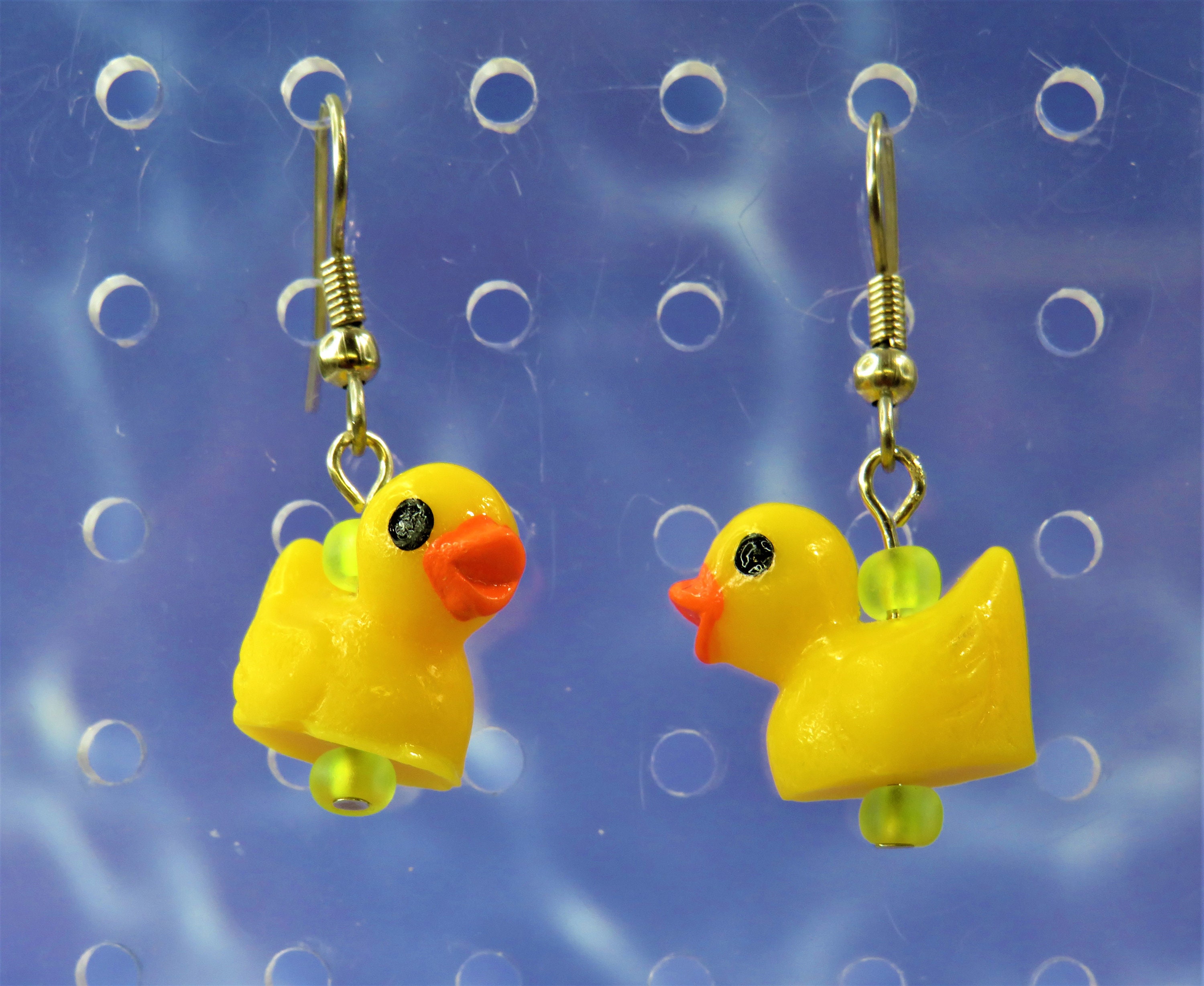 Rubber Duck Wooden Earrings