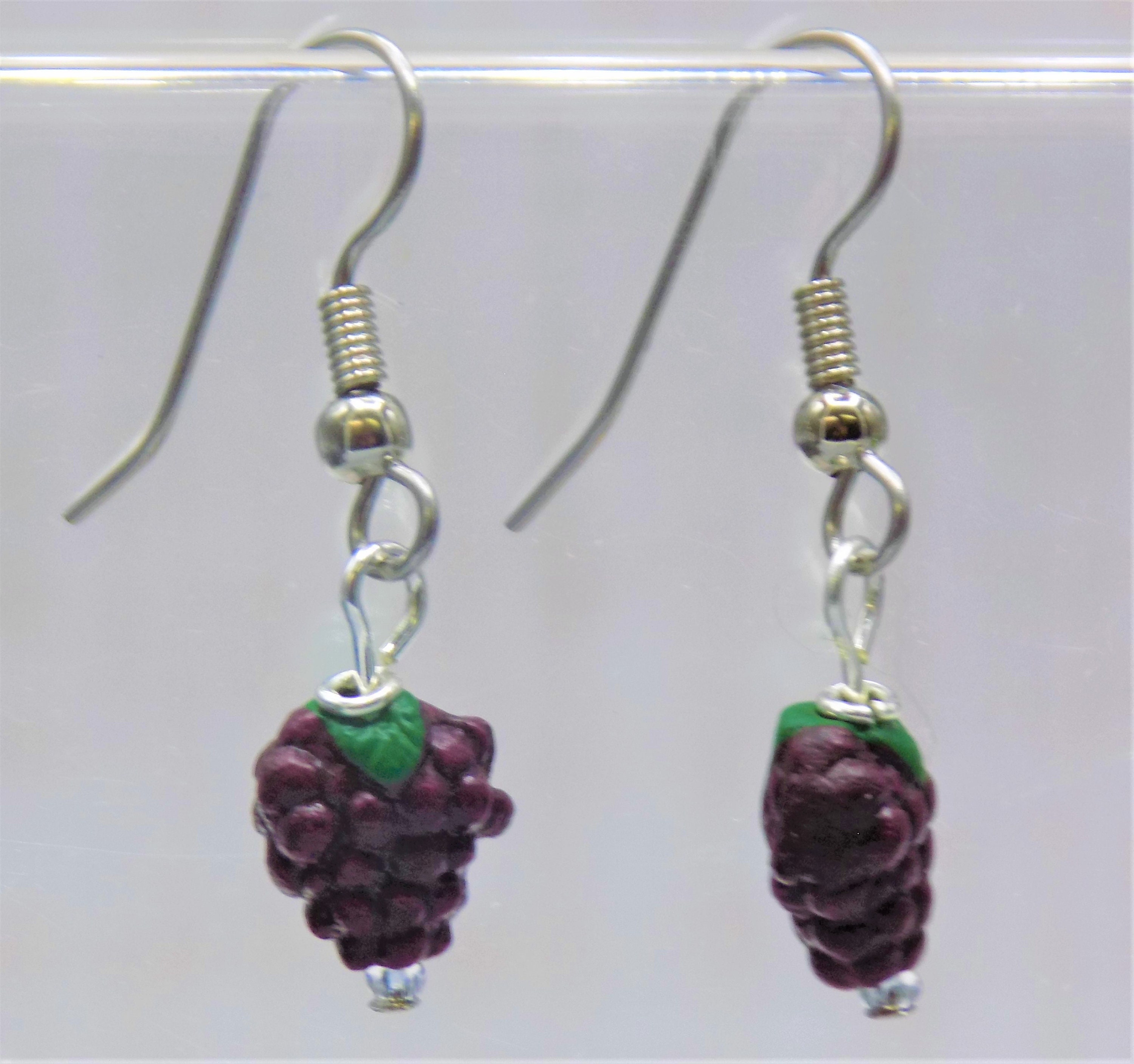 Fruits and Vegetable Earrings - Red Chili Peppers - Red Apples ...