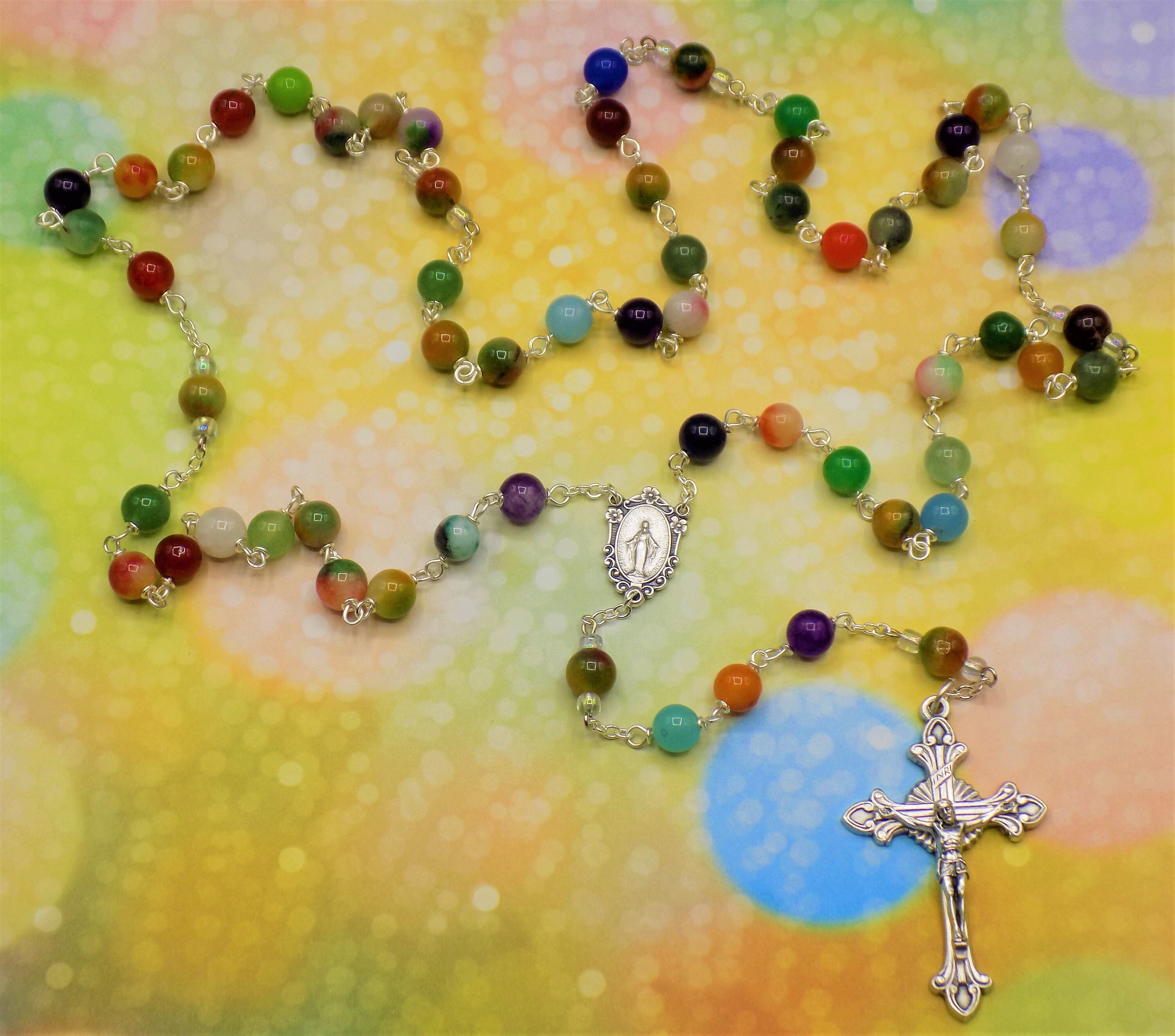 candy rosary beads