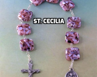 Devotional Prayer Chaplets - Saints: Cecilia - Aloysius Gonzaga (2)- Philomena - Nicholas - Maximilian Kobe - Benedict - Lady of Czestochowa