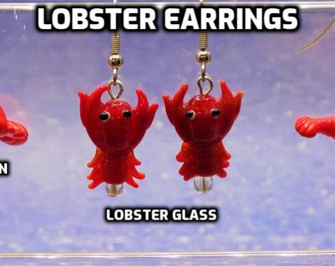 Lobster Earrings - 3 Different Syles to Choose From