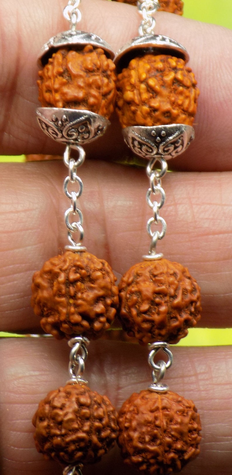Rudraksha Rosary Natural Rudraksha Beads Mary & Child With Etsy