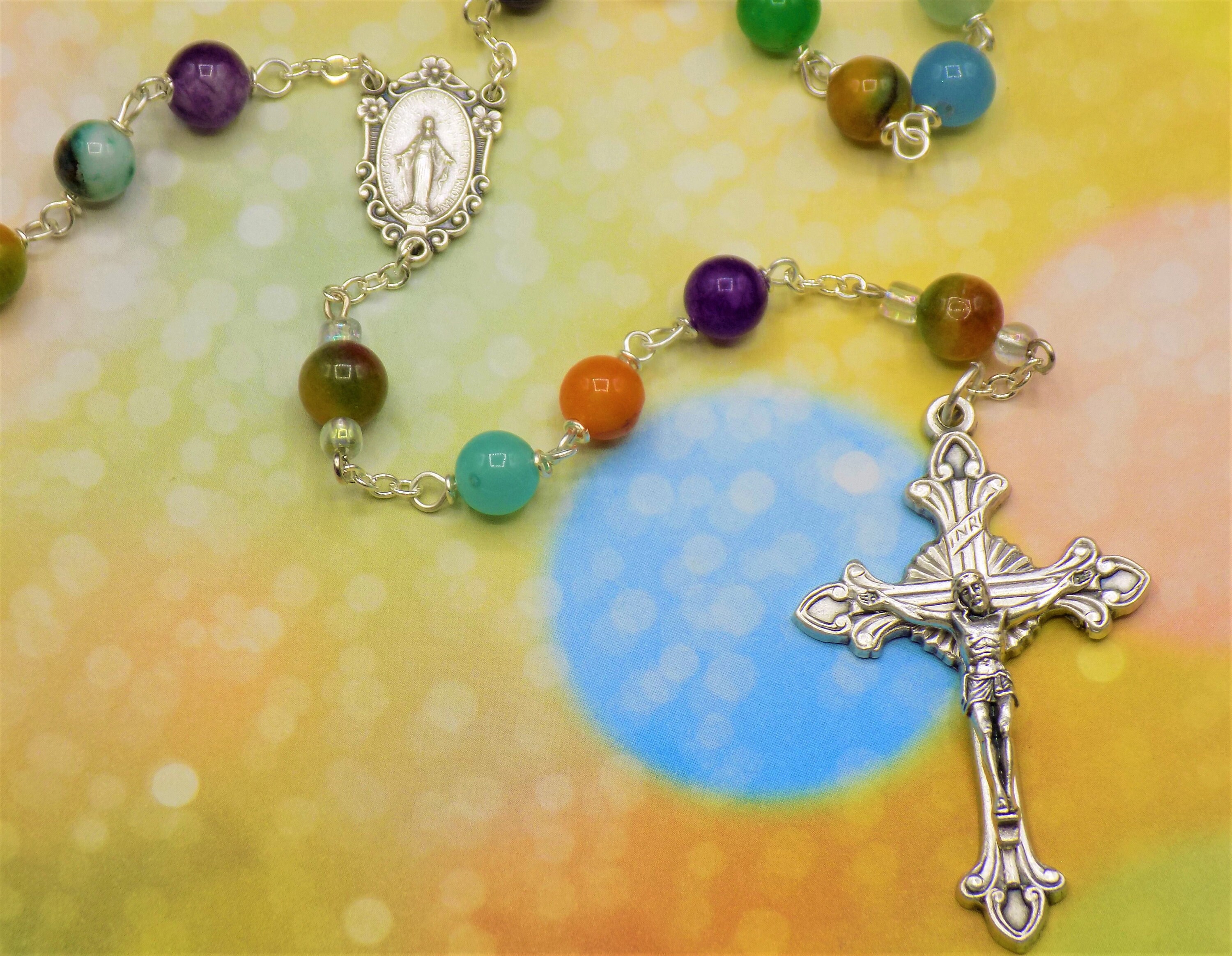 candy rosary beads