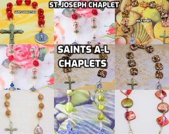 Saint Chaplets:Aloysius Gonzaga-Andrew-Augustine-Bernadette-Catherine Siena-Christopher-Francis Xavier-Gabriel-George-James-Joseph-Jude-Lucy