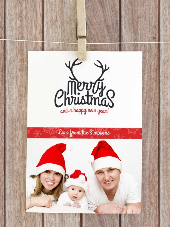 personalised christmas cards customised christmas cards etsy personalised photograph christmas cards