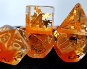Falling Leaves Polyhedral Dice Set Limited Edition Dungeons and Dragons DND DICE