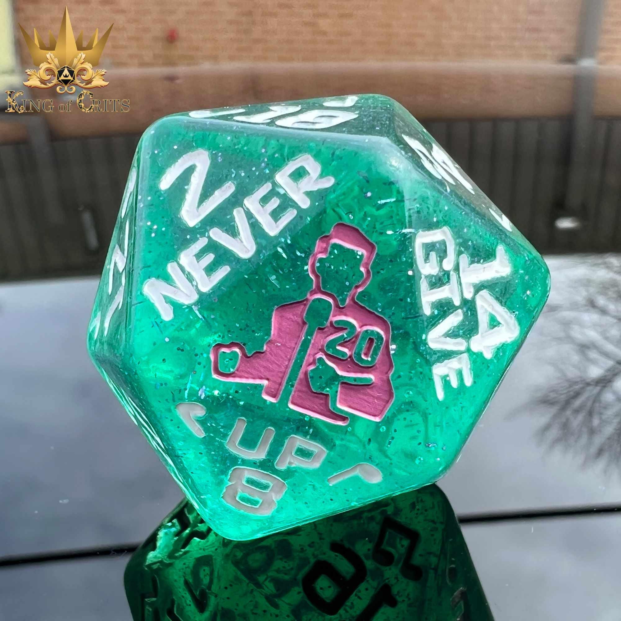 Rick Rolled 34mm D20 | Original Designed Custom DND DICE