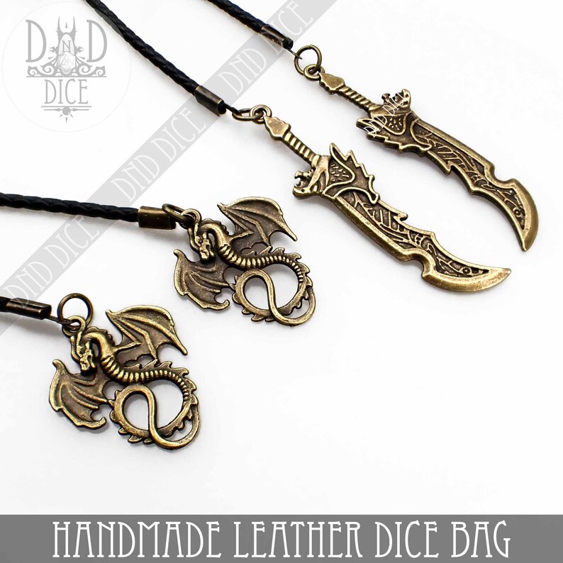 Handmade Leather Dice Bag Italian Leather Material Dice Tray Function Designed by DND DICE & Made in USA image 4