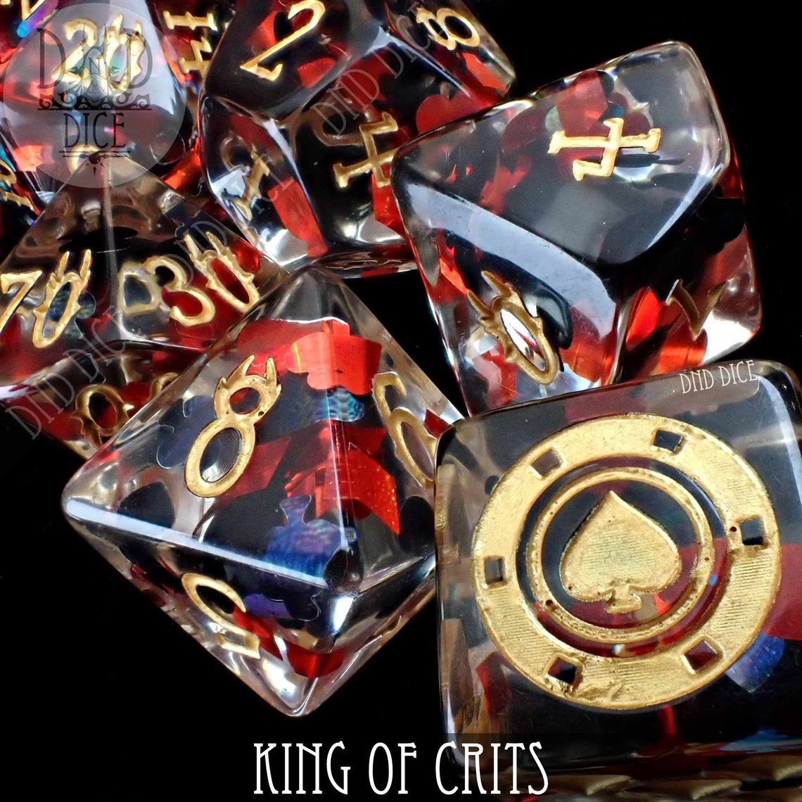 King of Crits Exclusive 11 Dice Set Poker Dice With Suits Etsy Canada