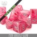 Pink Ghostly Glow in the Dark 7 or 11 Dice Set | Dungeons & Dragons | TTRPG | DND DICE 