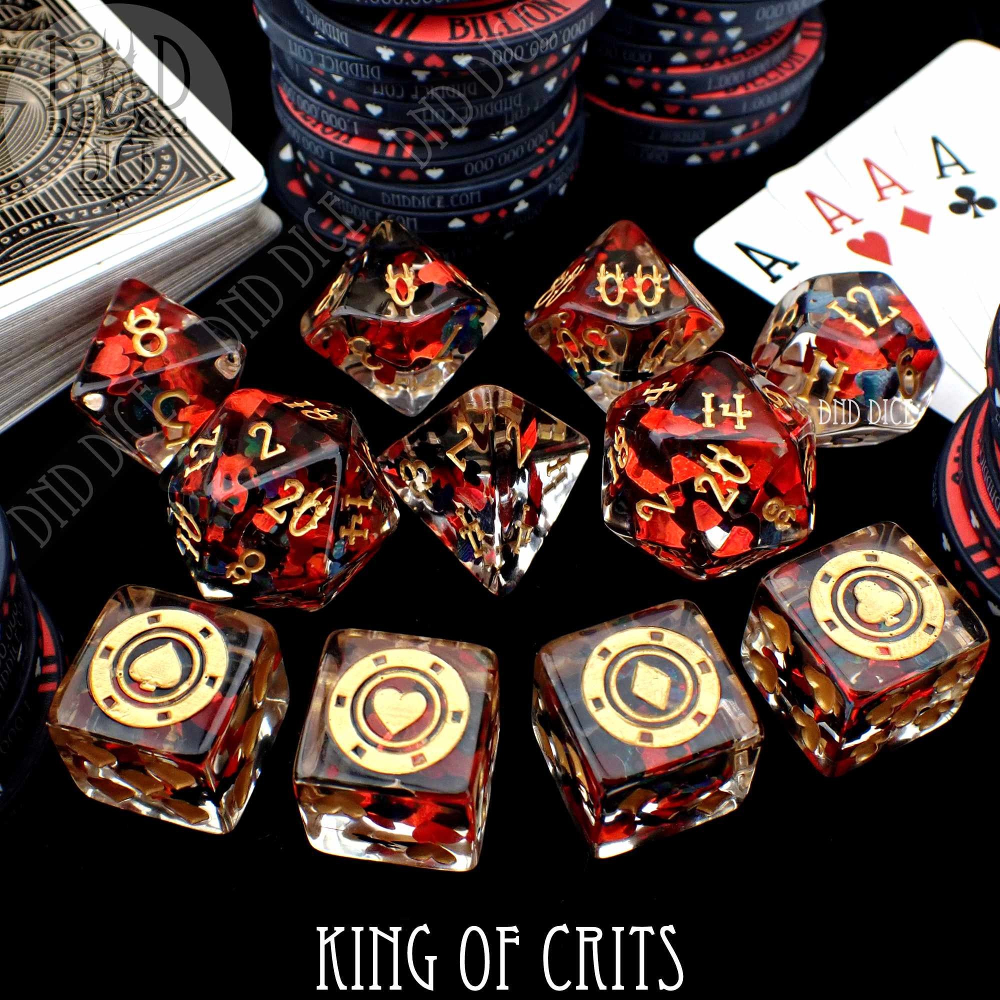King of Crits Exclusive 11 Dice Set Poker Dice With Suits Etsy Canada