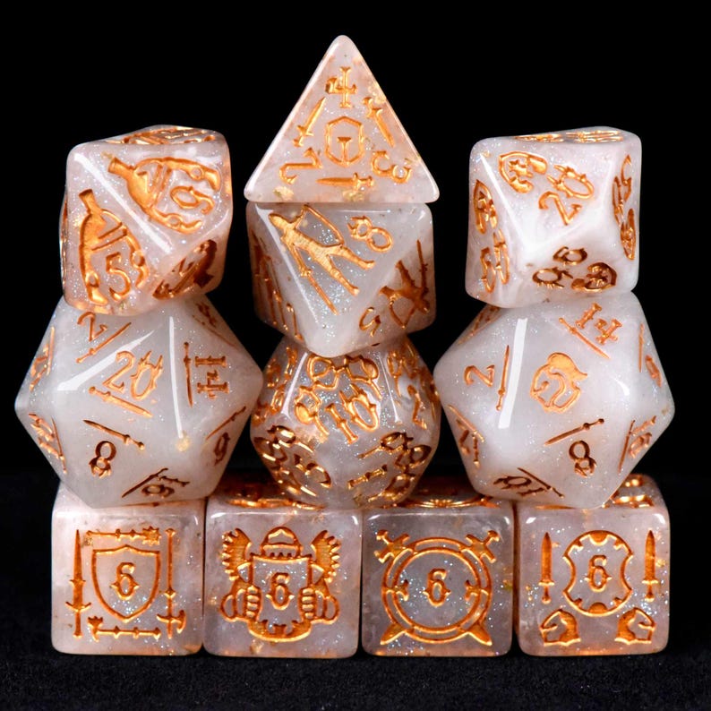 Melee Ranger Dice Set Paladin's Oath Exclusive 11 Dice Set | Holy Warrior DND DICE for ...