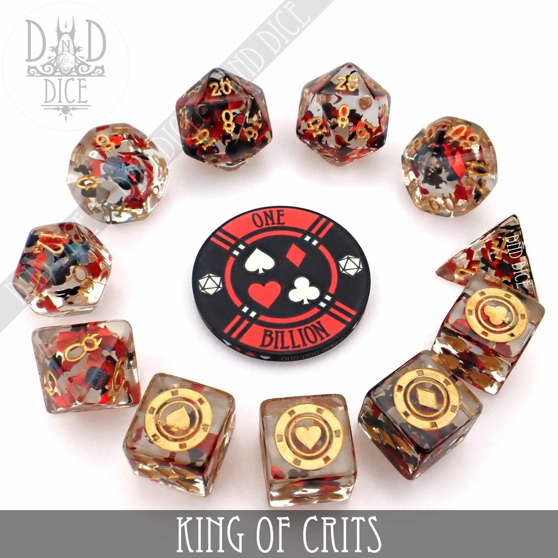 King of Crits Exclusive 11 Dice Set Poker Dice With Suits Etsy Canada