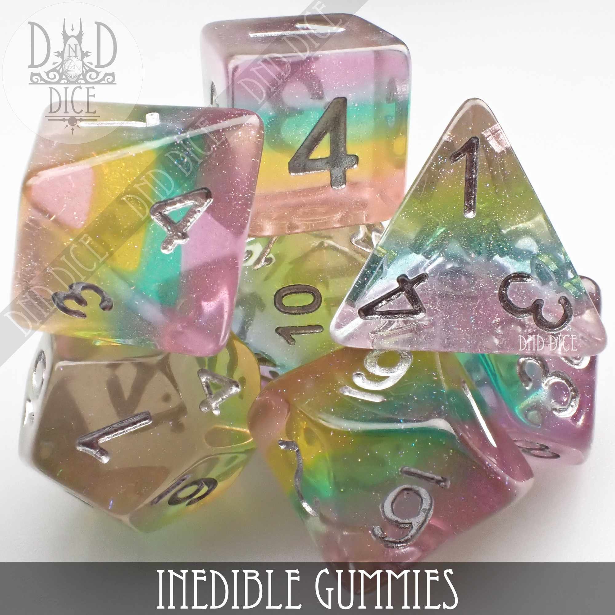 Inedible Gummies Rainbow Pride Dice Set Dungeons & Dragons Etsy
