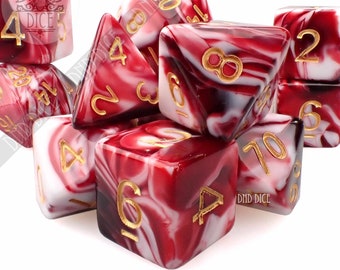 Mulled Wine 7 or 11 Dice Set | Dungeons and Dragons | DND DICE