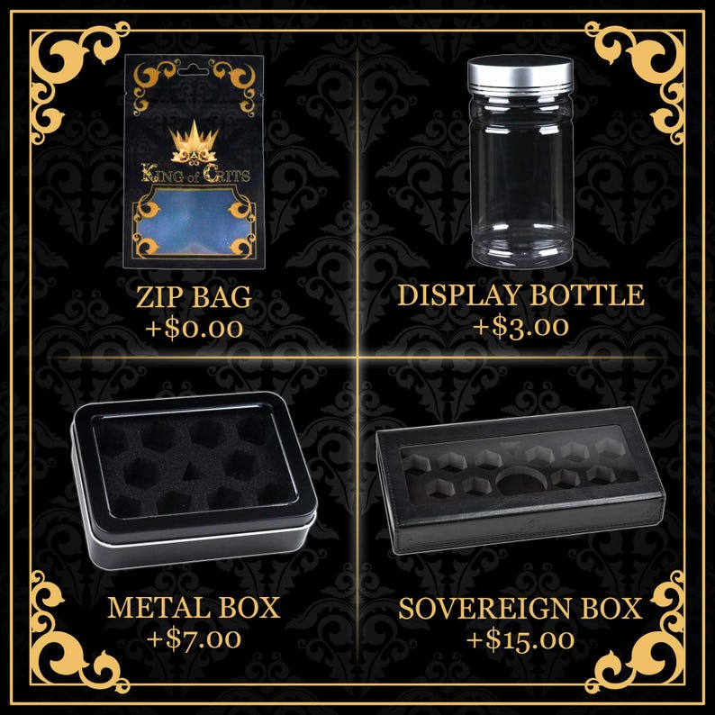Lolth's Drow Exclusive 11 Dice Set | Underdark Chains & Spiders Dark Elf Worshipper DND DICE Theme | King of Crits Brand image 9