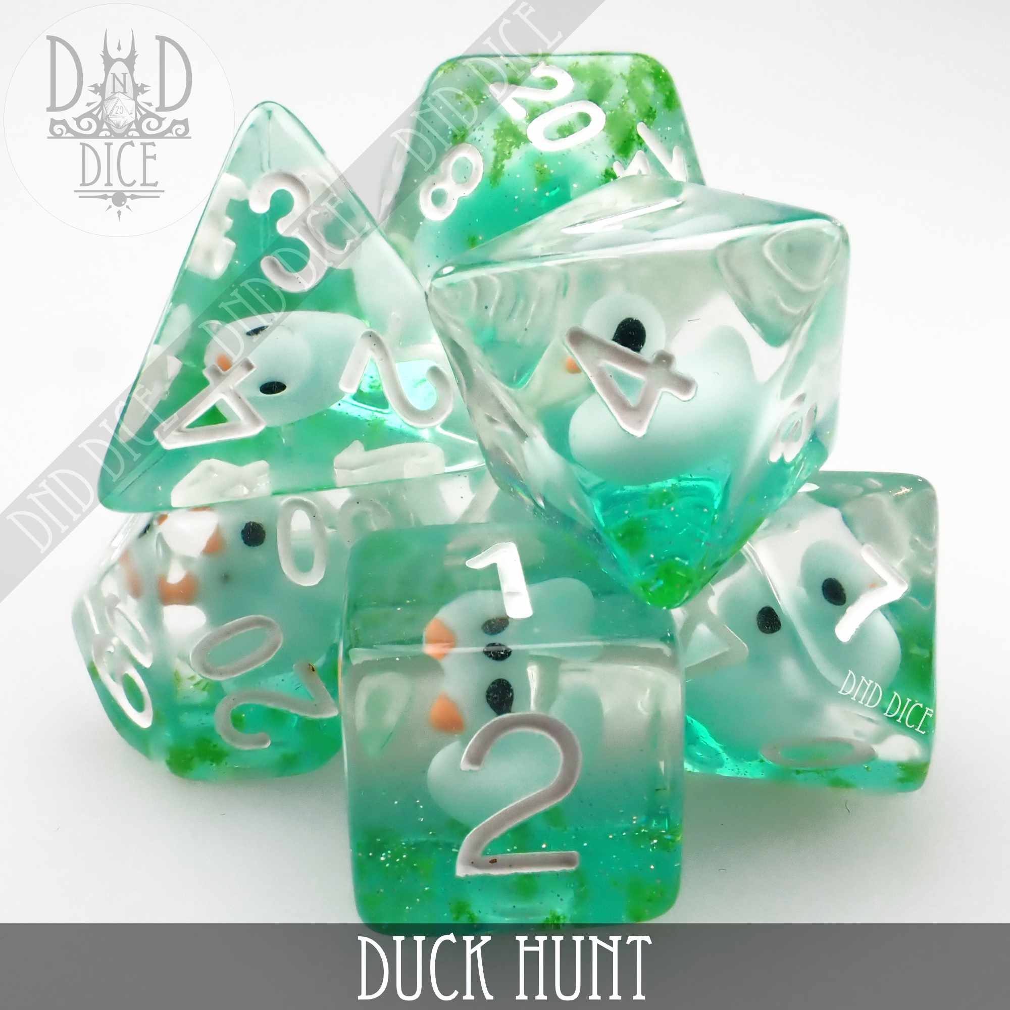 Dice Dice & Tile Games Games & Puzzles d20 Polyhedral dUCK dice set for