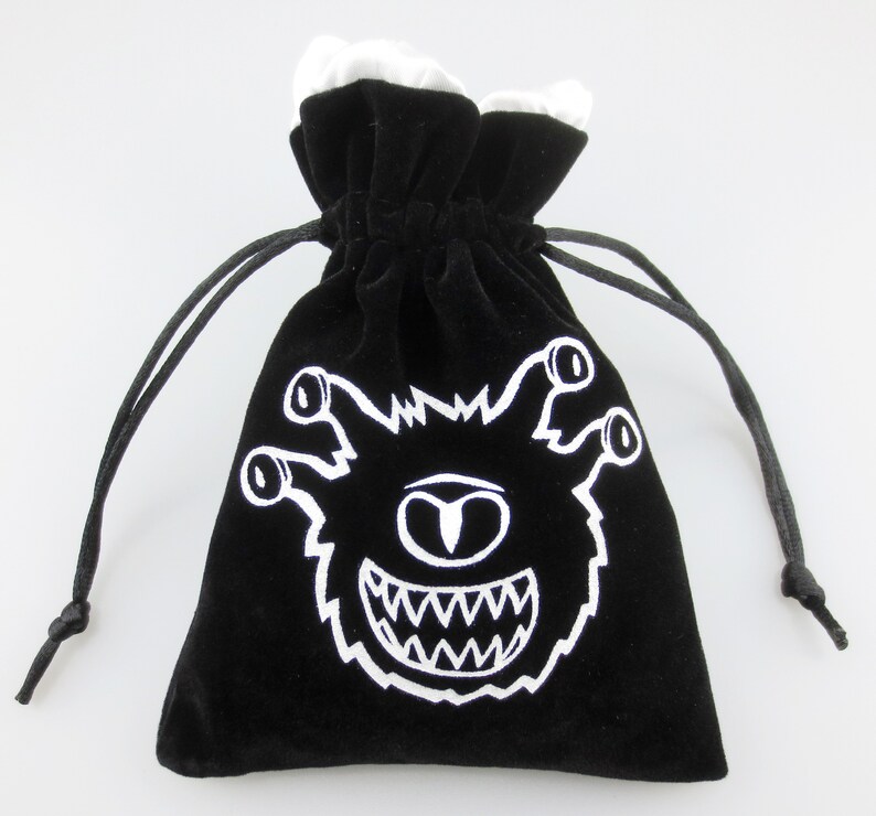 Beholder Velvet Dice Bag