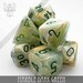Marble Dark Green Dice Set for Dungeons & Dragons | TTRPG | DND DICE 