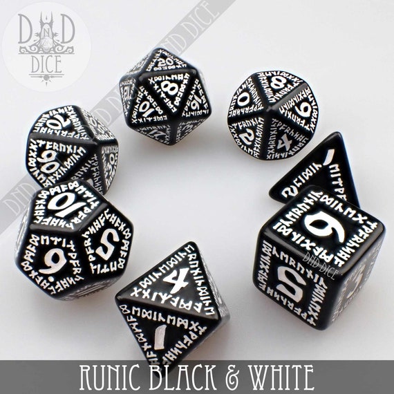 Dungeons and Dragons RPG Dice Set Viking Dice Set Q