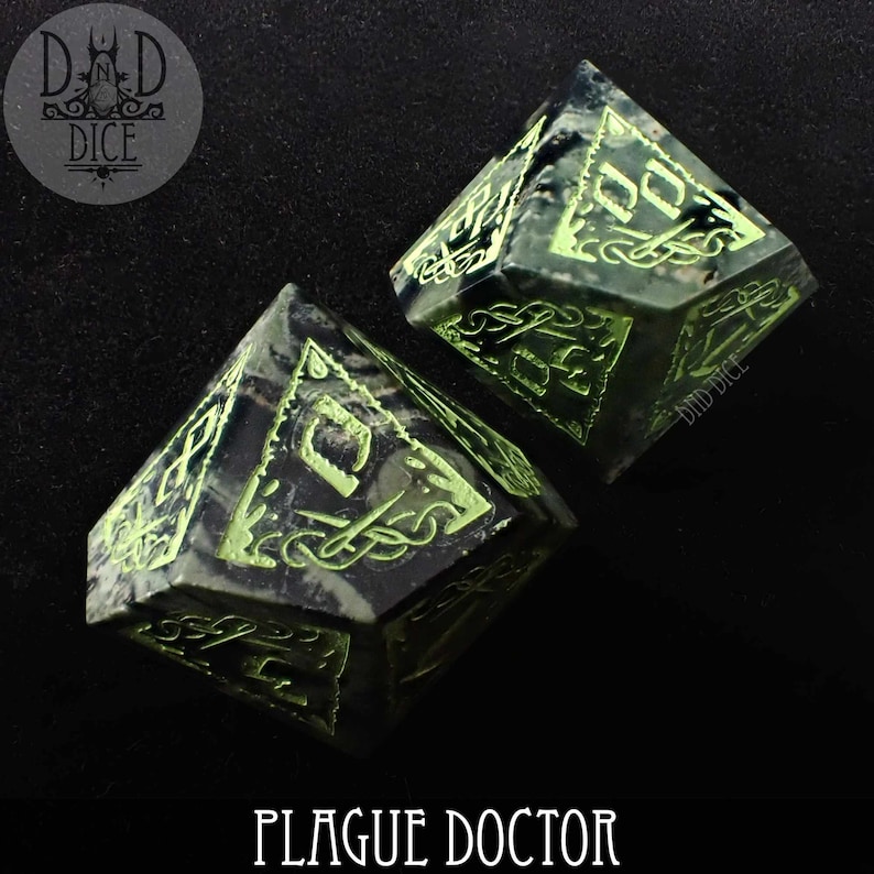 Plague Doctor Gemstone Dice Set Exclusive Design DND DICE Etsy