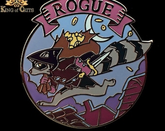 Rogue Raccoon Enamel Pin | Exclusive D&D Class Pins