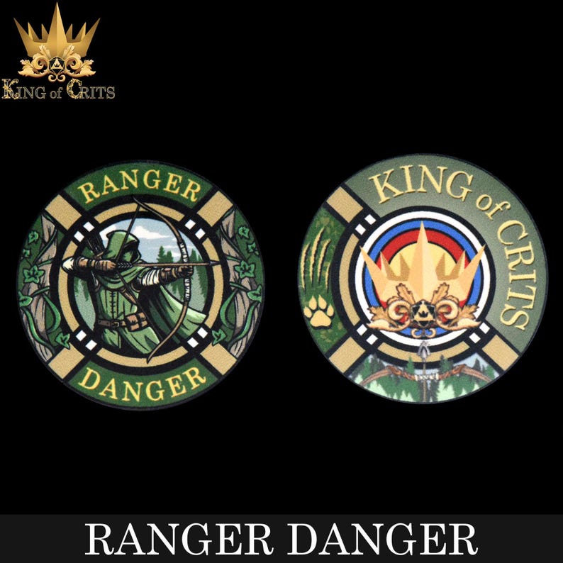 Ranger Danger Exclusive 11 Dice Set | DND DICE Designed for Archers, Rangers, Druids, and Stealthy Forest Assassins | King of Crits Brand image 8