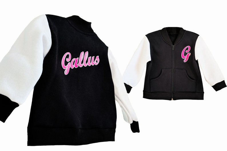 Personalized letterman jacket for kids youth cheer jackets with hood or collar image 5