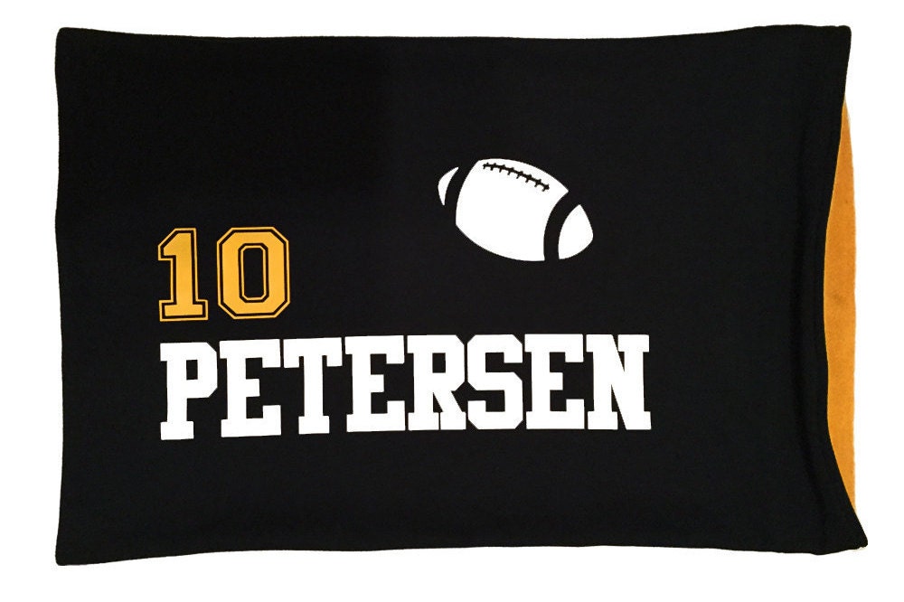 Pillow Case For Football Player Football Decor Personalized Etsy Canada