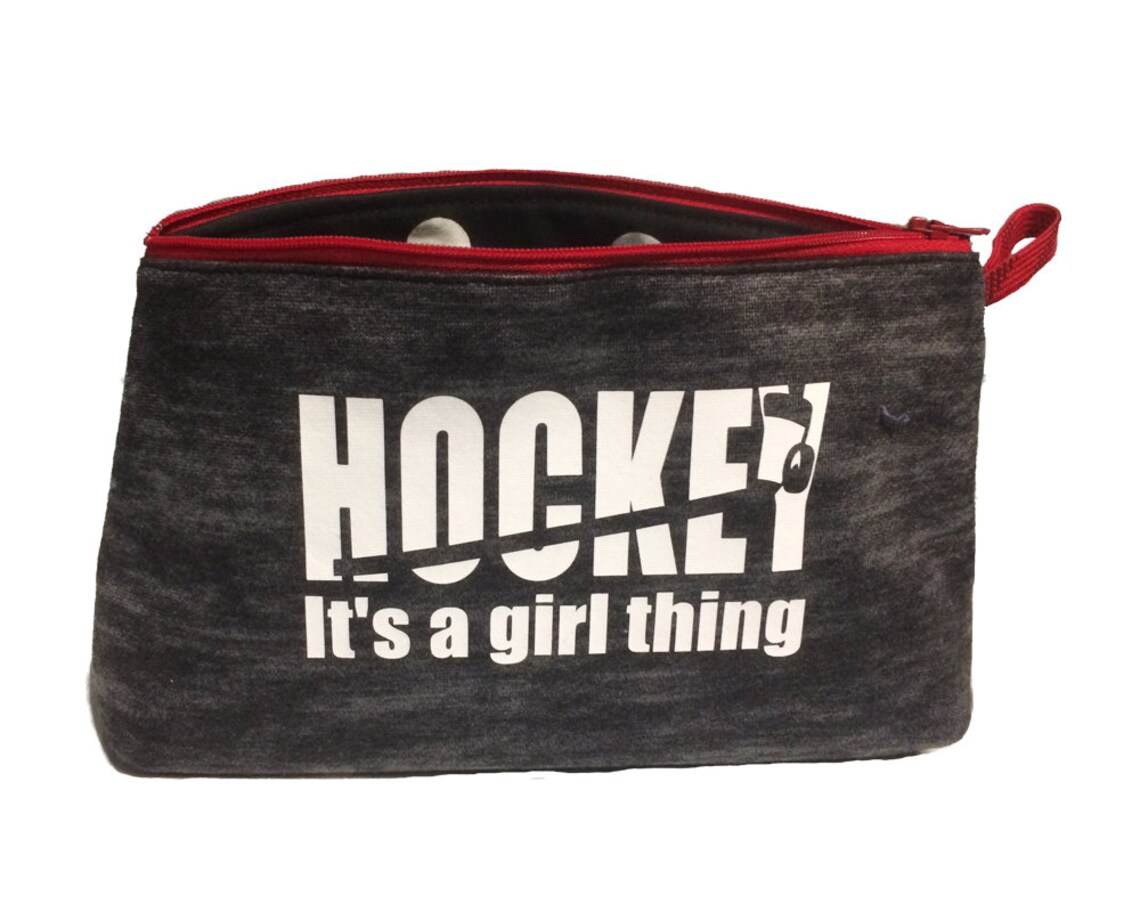 Cosmetics and toiletry bag for hockey team gift stocking Etsy