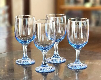Vintage 16oz Libbey Glass Company Light Ice Blue Swirl Water Tumbler Drinking  Cups Set of 2 Serving Decor - Etsy
