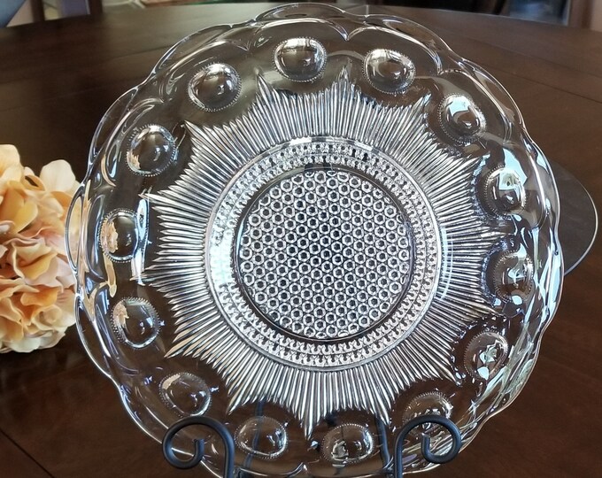 Bartlett Collins manhattan Glass Serving Sandwich Etsy