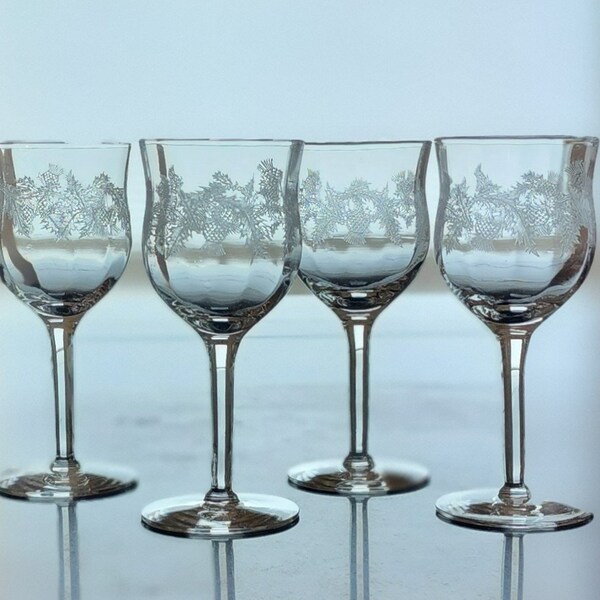 Antique Wine Glass Etsy