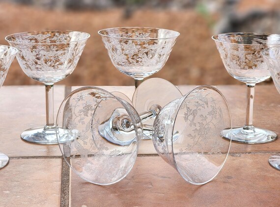 Vintage Etched Glass Cabochons - 100 Pieces