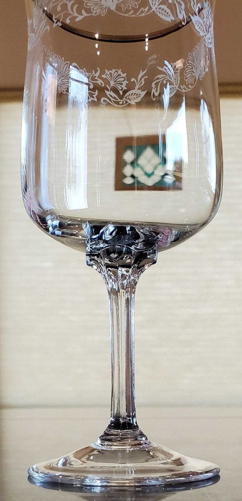 Lenox Wine Glasses Six Vintage Lenox White Echo Etsy