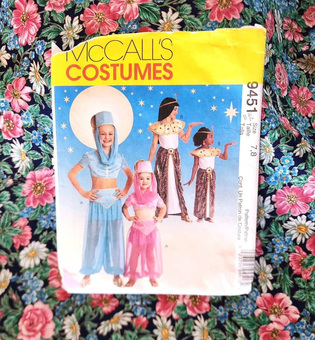 Child Costume Patterns, UNCUT, Mccall's 9451, Size Childs' 78, 90s