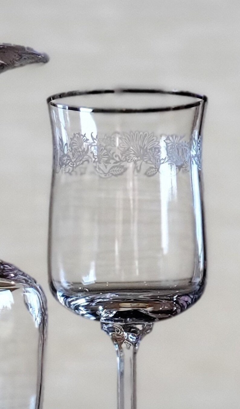 Lenox Wine Glasses Six Vintage Lenox White Echo Etsy
