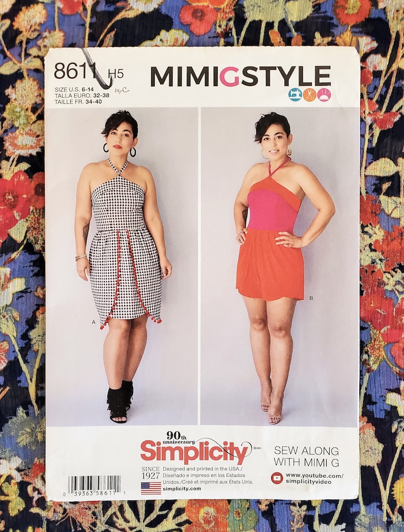 Halter Dress Pattern UNCUT Simplicity 8611 Size 614 Etsy