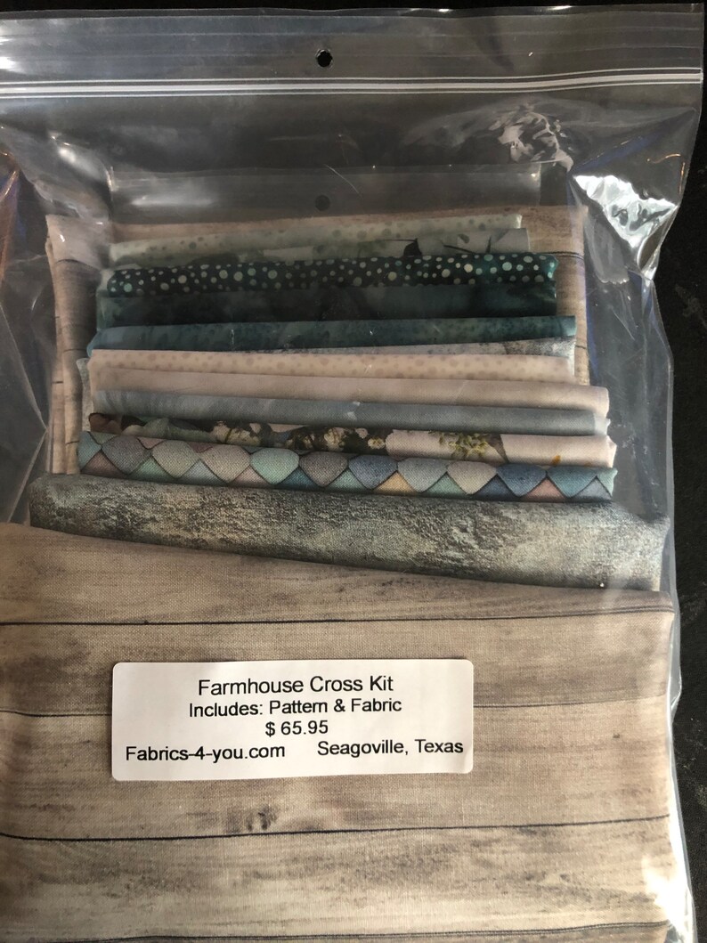 Farmhouse Cross Quilt Kit Etsy