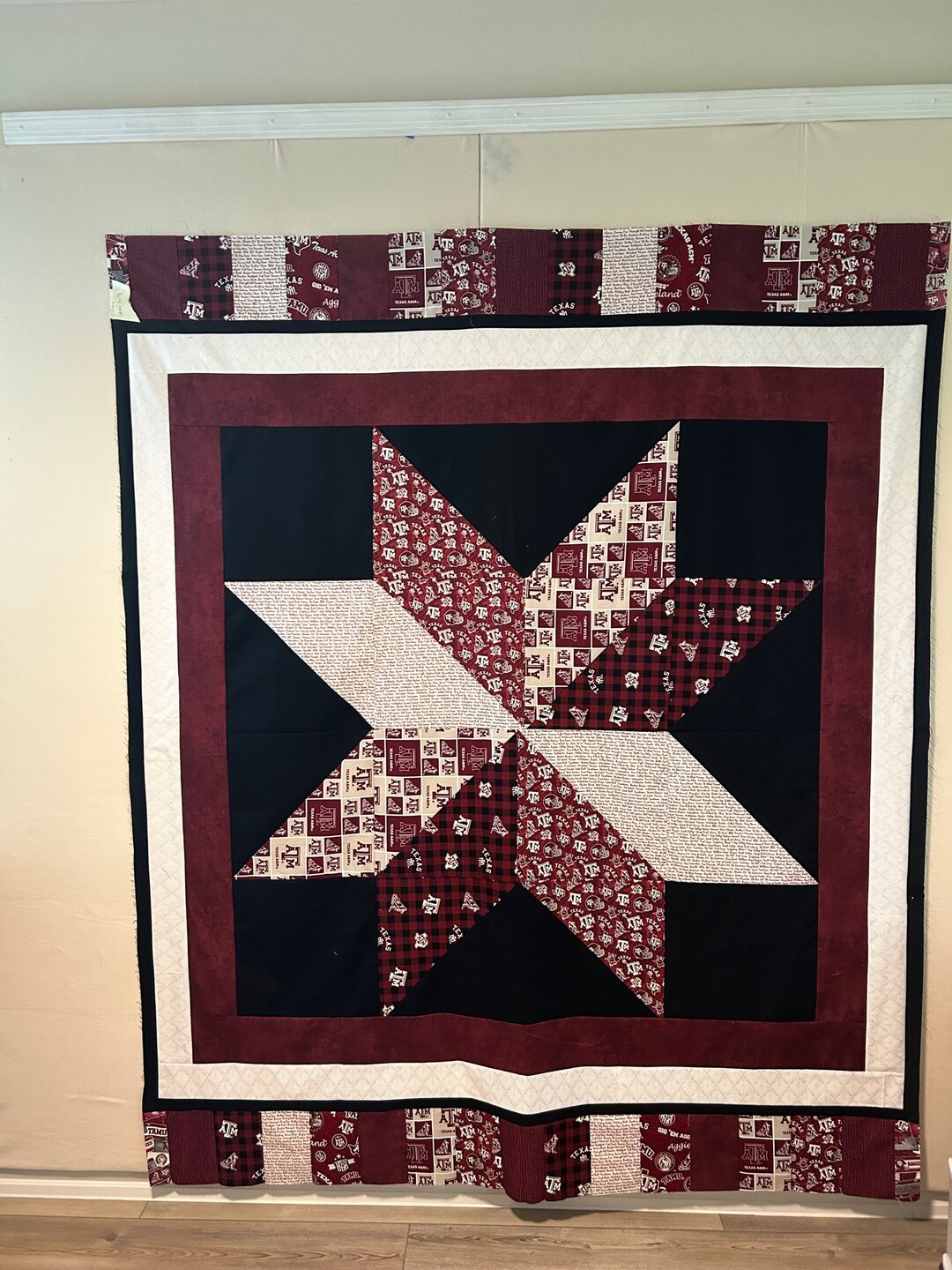 A&M Quilt Aggies Quilt Aggies Blanket Etsy