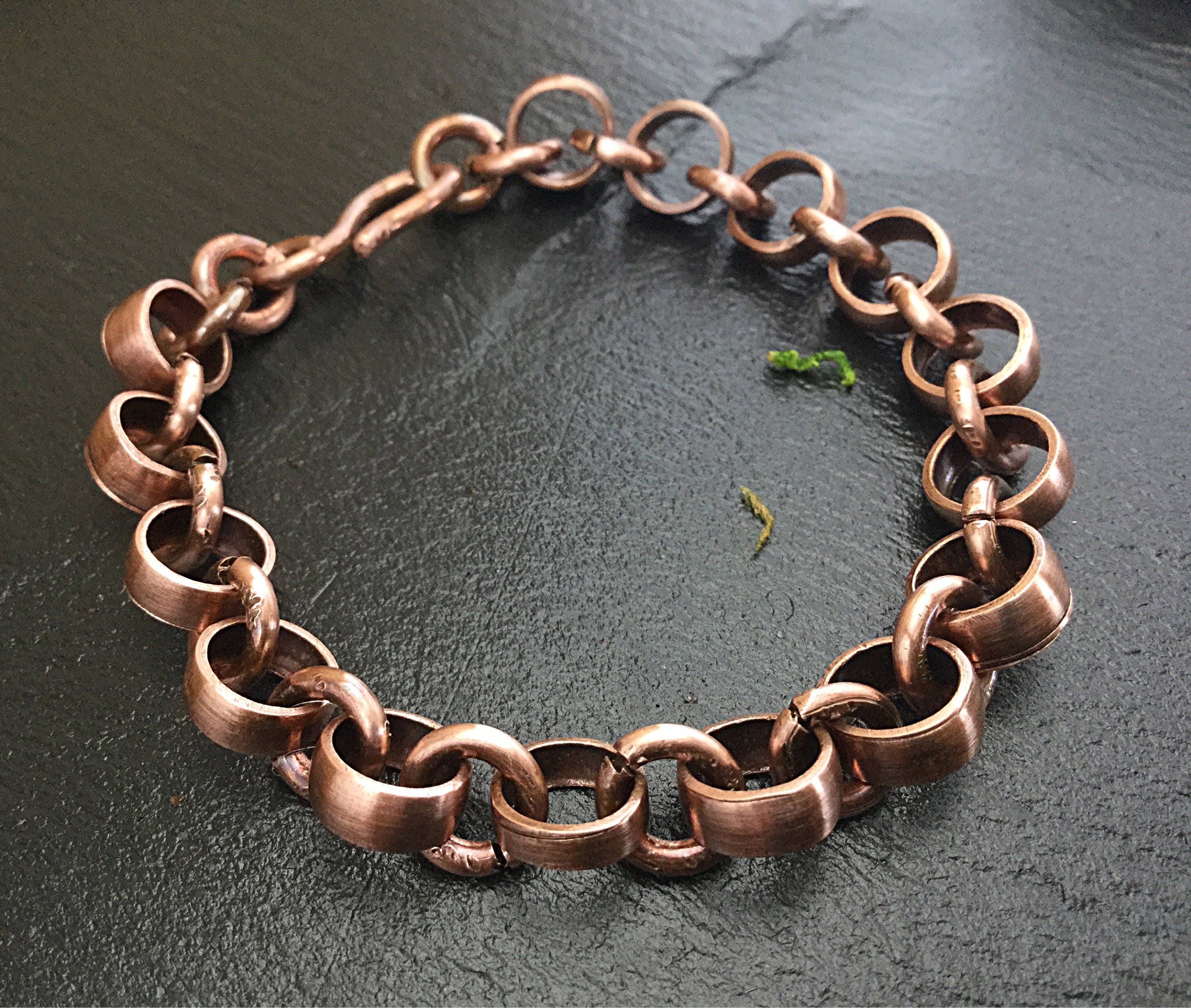 copper pipe bracelet tubing jewelry industrial jewelry Etsy