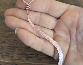 Handmade Copper Heart Bookmark: Upcycled Wire, stocking stuffer, gift for book lover
